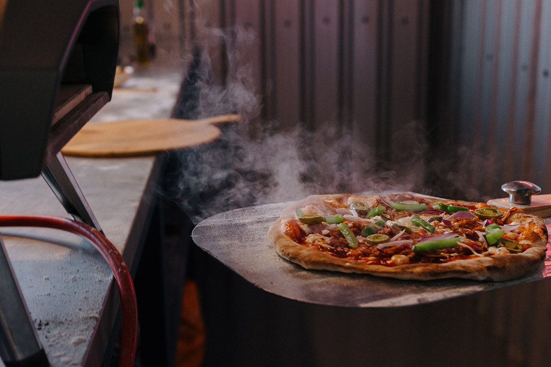 Pizzas at The Barn - Kip & Nook yorkshire escapes