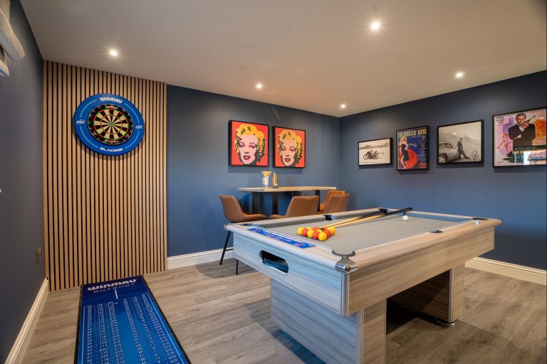 Games Room at The Big Green Barn, North Yorkshire