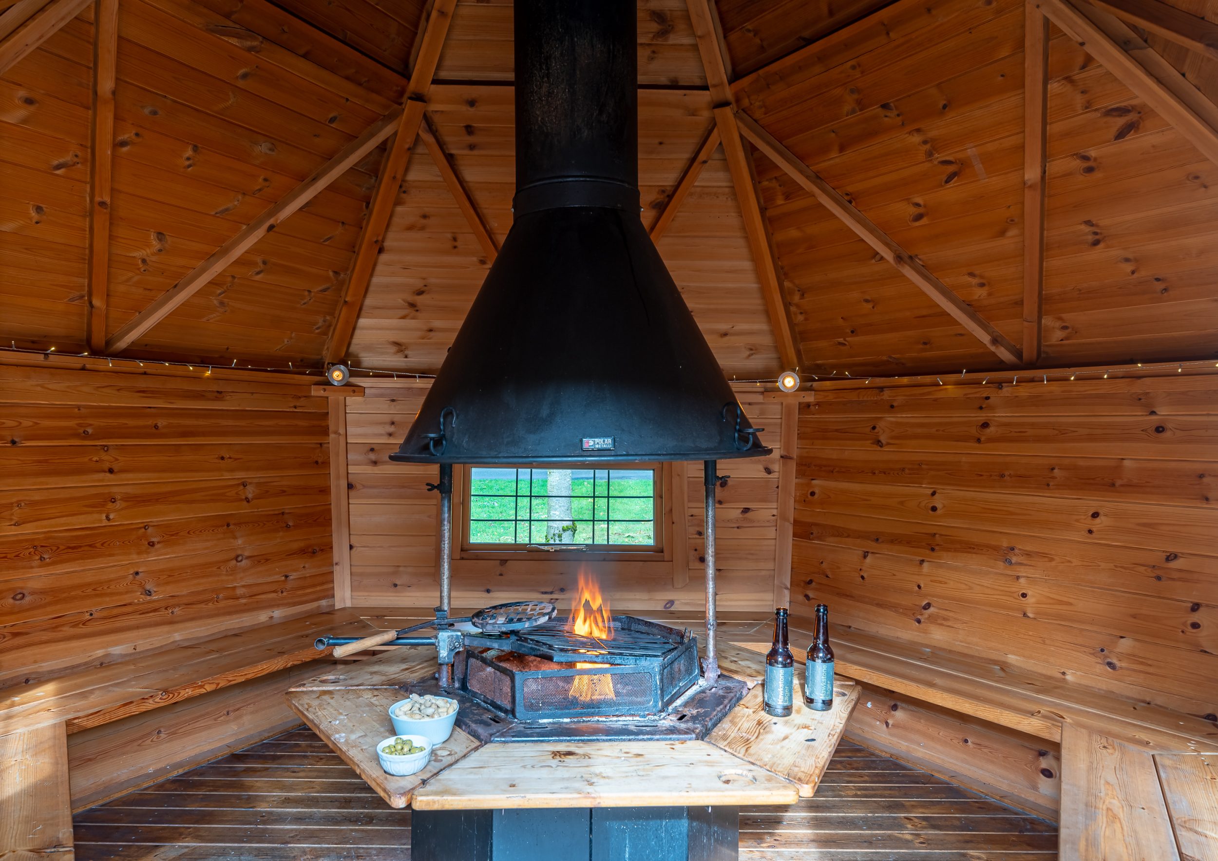 lodge with bbq hut