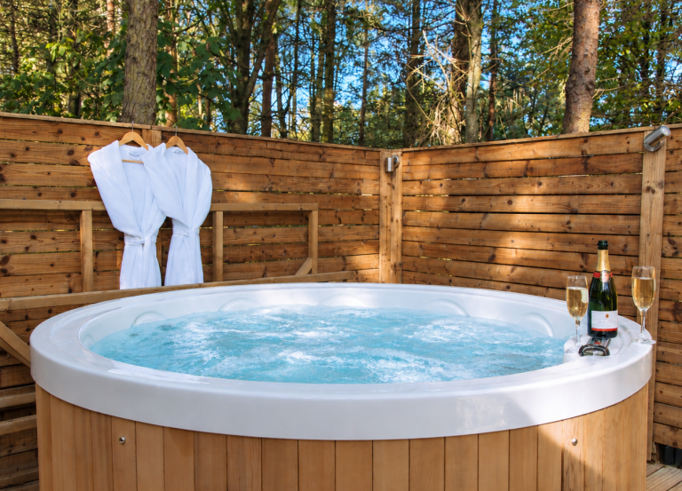 Luxury lodge with a private hot tub in Yorkshire from Holiday at Home.