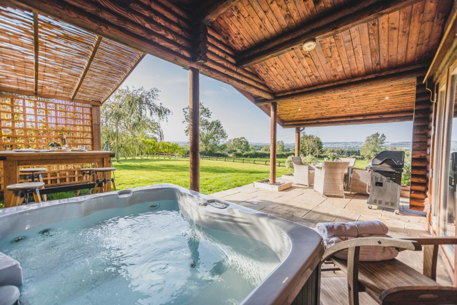 Cabin with hot tub yorkshire