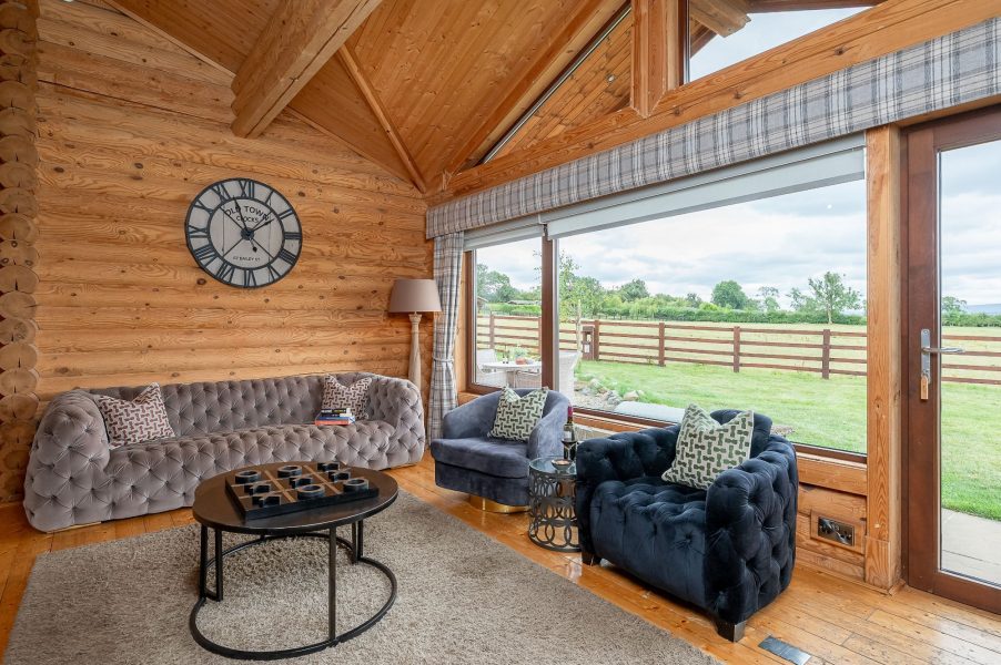 luxury log cabin leyburn