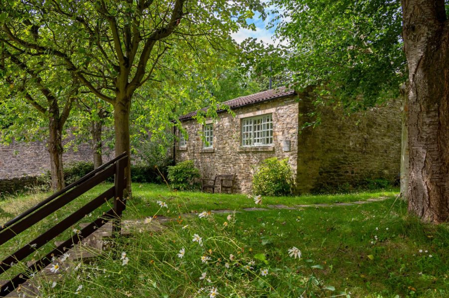 Exterior of The Old Potting Shed near Richmond, North Yorkshire.