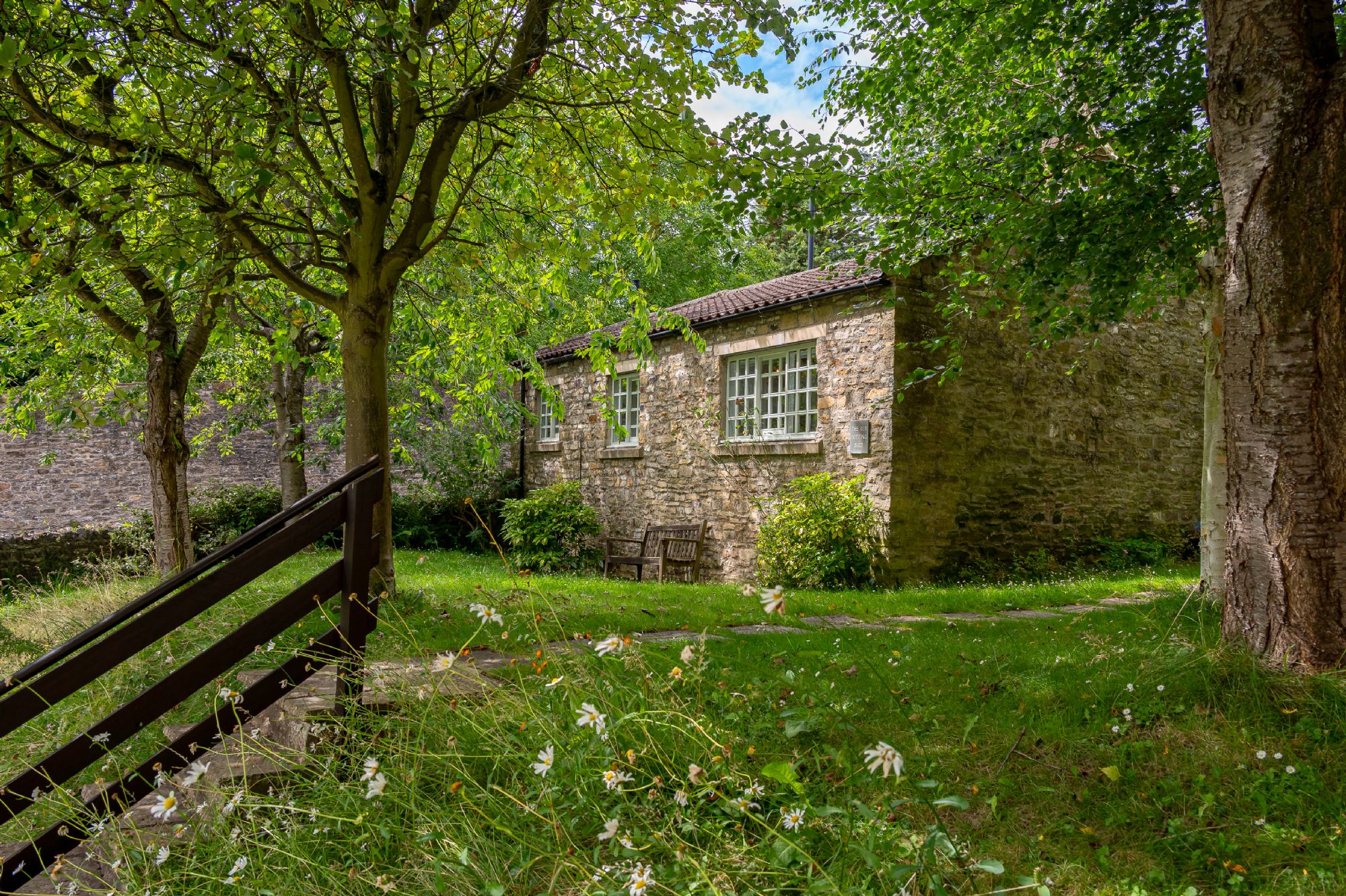 Exterior of The Old Potting Shed near Richmond, North Yorkshire.