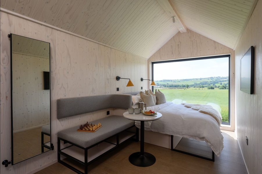 One-bedroom luxury lodge perfect for romantic breaks in North Yorkshire.
