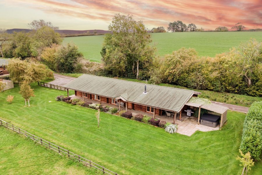 Exterior of Woodlands lodge at Sun Hill in North Yorkshire.